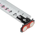 Рулетка Magnetisch 8 м х 25 мм,обрезиненный корпус,автоматическая фиксация,Нейлоновое покрытиеытие,зацеп с магнитом Gross 17070
