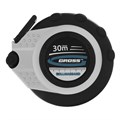 Рулетка геодезическая 30 м х 13 мм, закрытый корпус, металлическая лента, нейлон Gross 17076