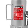 Домкрат гидравлический бутылочный, 15 т, высота подъема 230-460 мм Matrix 17154