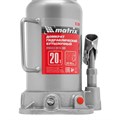 Домкрат гидравлический бутылочный, 20 т, высота подъема 242-452 мм Matrix 17157