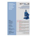 Домкрат гидравлический бутылочный телескопический, 10 т, H подъема 170-430 мм Stels 17171