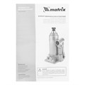 Домкрат гидравлический бутылочный, 3 т, h подъема 178-343 мм Matrix 17178