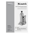 Домкрат гидравлический бутылочный, 5 т, h подъема 197-382 мм Matrix 17179
