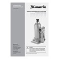 Домкрат гидравлический бутылочный, 6 т, h подъема 216-413 мм Matrix 17200