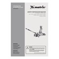 Домкрат гидравлический подкатной, 3 т, h подъема 150-530 мм Matrix 17217