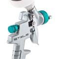Краскораспылитель AG 810 HVLP, гравитационный, сопло 0.8 мм и 1 мм Stels 17262