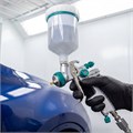 Краскораспылитель AG 901 LVMP профессиональный, гравитационного типа, сопло 1.3 и 1.1 мм Stels 17480