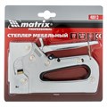 Степлер мебельный металлический регулируемый, тип скобы 53, 6-14 мм Matrix Professional 17932