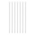 Хомуты, 250 х 8 мм, пластиковые, белые, 100 шт Сибртех 18070