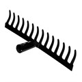 Грабли стальные, 360 мм, 14 прямых зубьев, без черенка, Сибртех 18404