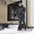 Движок для уборки снега, стальной, оцинкованный, 750 х 410 х 1100 мм, стальная рукоятка, Сибртех 18418