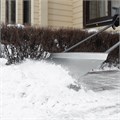 Движок для уборки снега, стальной, оцинкованный, 750 х 410 х 1100 мм, стальная рукоятка, Сибртех 18418
