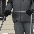 Движок для уборки снега, стальной, оцинкованный, 750 х 410 х 1100 мм, стальная рукоятка, Сибртех 18418