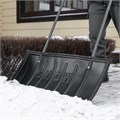 Движок для уборки снега пластиковый, 780 х 420 х 1140 мм, стальная рукоятка, Сибртех 18422