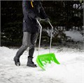 Движок для уборки снега пластиковый, 815 х 440 х 1150 мм, алюминиевая рукоятка, Сибртех 18425
