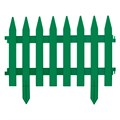 Забор декоративный "Рейка", 28 х 300 см, зеленый, Palisad 18441