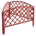 Забор декоративный "Сетка", 24 х 320 см, терракот, Palisad 18445