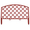 Забор декоративный "Сетка", 24 х 320 см, терракот, Palisad 18445