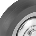 Колесо неповоротное D 75 мм, крепление  платформенное Сибртех 18516