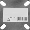 Колесо поворотное с тормозом D 75 мм, крепление  платформенное Сибртех 18525