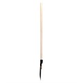 Лопата штыковая, 205х275х1400 мм, ребра жесткости, деревянный черенок, 18644