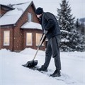 Лопата для уборки снега пластиковая, 360 х 405 мм, без черенка, Сибртех 18656