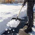 Лопата для уборки снега пластиковая, 360 х 405 мм, без черенка, Сибртех 18656