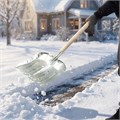 Лопата для уборки снега стальная оцинкованная, 330 х 365 мм, без черенка, Сибртех 18657