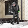 Лопата для уборки снега пластиковая Profi, 550 х 415 х 1405 мм, алюминиевый черенок, Palisad 18665