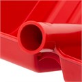 Лопата для уборки снега пластиковая, красная, 420 х 425 мм, без черенка, Сибртех 18668