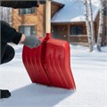 Лопата для уборки снега пластиковая, красная, 420 х 425 мм, без черенка, Сибртех 18668