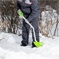 Лопата для уборки снега стальная, 470 х 350 х 1320 мм, стальной черенок, Сибртех 18673