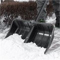 Лопата для уборки снега, полипропилен, 535х375х1400, стальной черенок, BASE Palisad 18675