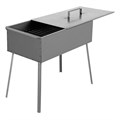 Коптильня двухъярусная 500 x 270 x 175 мм, 0.8 мм, с поддоном, на ножках, Camping Palisad 18835