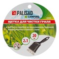 Щетка для чистки гриля 20 см, 2 в 1 (щетка, скребок) Camping Palisad 18851