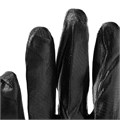 Перчатки полиэфирные с черным нитрильным покрытием маслобензостойкие, L, 15 класс вязки Palisad 18983