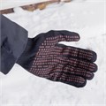 Перчатки трикотажные, акрил, ПВХ гель, "Протектор", черны, оверлок Сибртех 19010