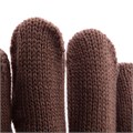Перчатки трикотажные, акрил, ПВХ гель, "Протектор", коричневый, оверлок Сибртех 19012
