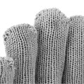 Перчатки трикотажные, акрил, двойные, серая туча, двойная манжета Сибртех 19020