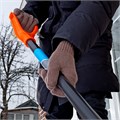 Перчатки трикотажные, акрил, двойные, коричневый, двойная манжета Сибртех 19021