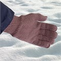 Перчатки трикотажные, акрил, двойные, коричневый, двойная манжета Сибртех 19021