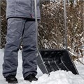 Движок для уборки снега пластиковый, 570 х 470 х 1300 мм, стальная рукоятка, Сибртех 19285