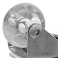 Колесо ПУ прозрачное поворотное d-35 мм, крепление платформенное Сибртех 19322