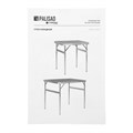 Стол складной алюминиевый, столешница МДФ, 600 х 450 х 250/590 Camping Palisad 19396