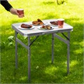 Стол складной алюминиевый, столешница МДФ, 600 х 450 х 250/590 Camping Palisad 19396