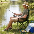 Стул складной с подлокотниками и подстаканником 81 х 51 х 86 см Camping Palisad 19402