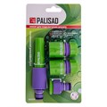 Набор для подключения шланга 1/2, распылитель, 3 адаптера к распылителю Palisad 19453