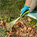 Грабли веерные 9 - зубые, 130 х 415 мм, стальные, пластиковая рукоятка, Flower Green, Palisad 19581