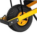 Тачка строительная, усиленная, объем 140 л, 230 кг, колесо 15х6.00-6 Denzel 19612