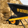 Тачка строительная, усиленная, объем 140 л, 230 кг, колесо 15х6.00-6 Denzel 19612